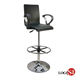 DIY-020B0XA 和風曲木扶手高腳吧皮革事務椅/電腦椅/吧台椅(三色)