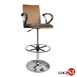 DIY-020B0XA 和風曲木扶手高腳吧皮革事務椅/電腦椅/吧台椅(三色)