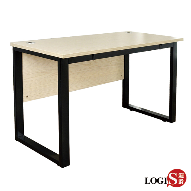 LS-082B 北歐時尚書桌黑腳加厚桌板
