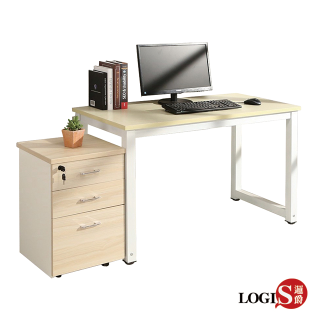 LS-612WX 唯簡工業風長桌活動櫃組 工作桌 抽屜櫃 電腦桌組 辦公桌組 