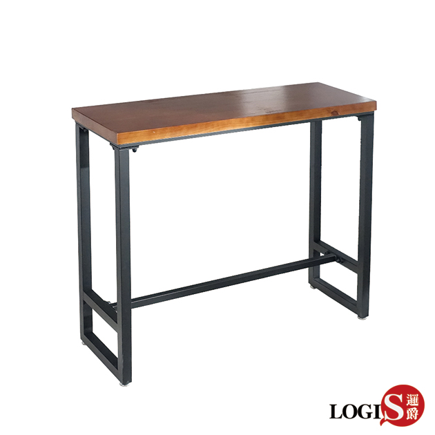 SQ120  美式簡約長條吧台桌 高腳桌 展示桌 靠牆桌