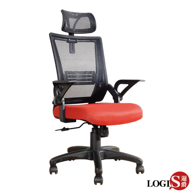 DIY-UA22ER  黑紅騎士透氣網護頸護腰電腦椅 辦公椅