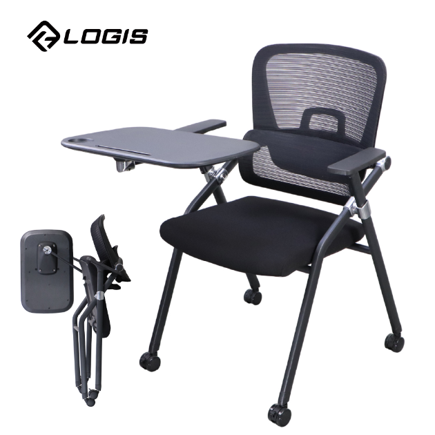 BK-651-PU-TA 調節護腰會議培訓桌椅 補習班桌椅 課桌椅 折疊桌椅 折合桌椅 滑輪