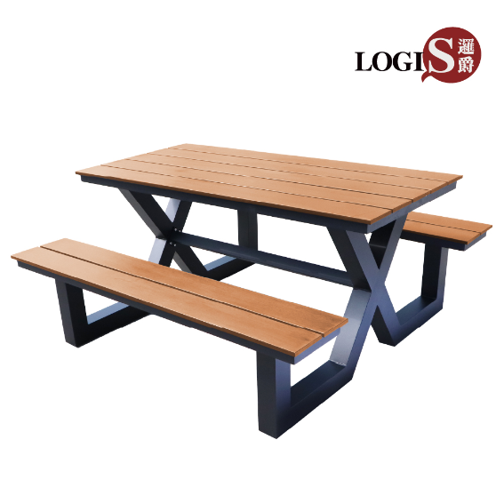CC-89 鋁合金&塑木多用防水庭園桌椅 啤酒桌 戶外桌椅 烤肉桌 BBQ 露營桌