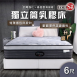 雙人6尺樂舒眠乳膠卷包獨立筒彈簧床G-CB29L-6M