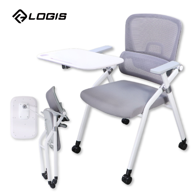 GY-651-PU-TA 調節護腰會議培訓桌椅 補習班桌椅 課桌椅 折疊桌椅 折合桌椅 滑輪