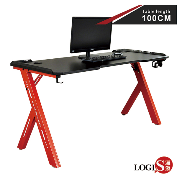RR100 火焰紅網遊電競桌100CM 電腦桌 遊戲桌 辦公桌 工作桌 書桌