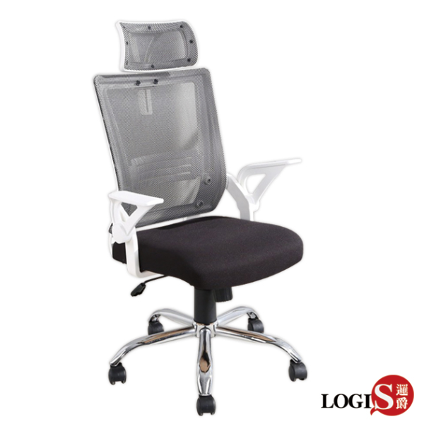 DIY-UA12T 黑白騎士透氣網護頸護腰電腦椅 辦公椅